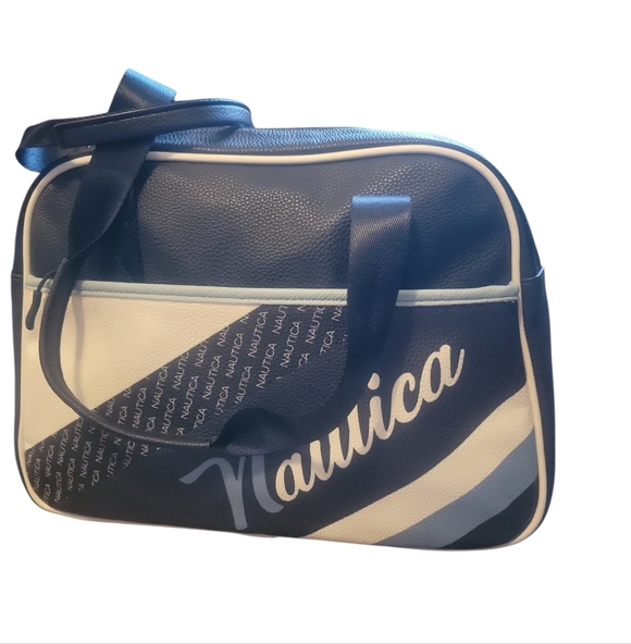 Nautica Blue and White Shoulder Bag - Picture 2 of 10